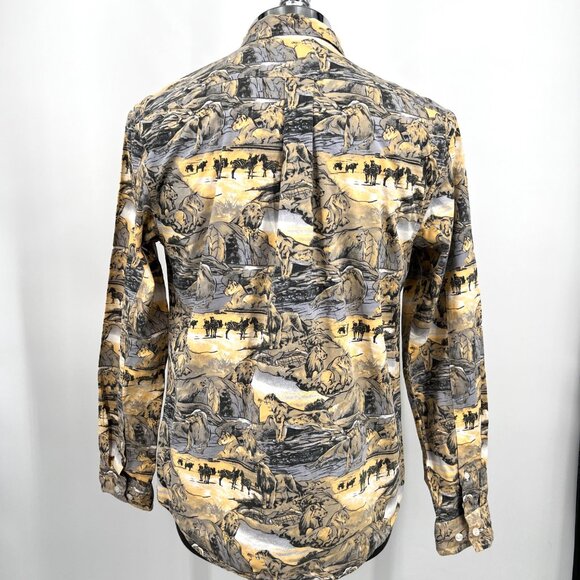 Stussy Shirt Mens Size M Africa Safari Wildlife‎ Lion King Gorpcore Western - Picture 5 of 10